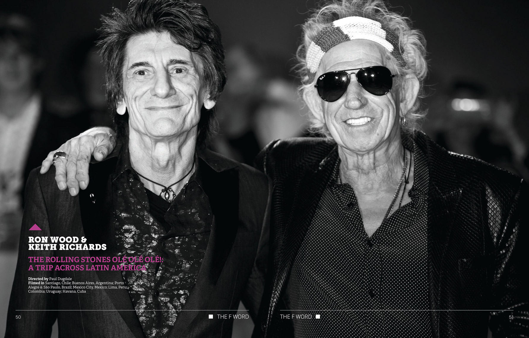 THE ROLLING STONES - RONNIE WOOD and KEITH RICHARDS 
